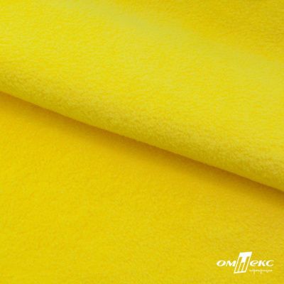 Флис DTY 14-0760, 240 г/м2, шир. 150 см, цвет яркий желтый - купить в Кисловодске. Цена 640.46 руб.