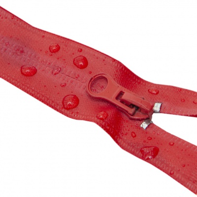 Молния водонепроницаемая PVC Т-7, 20 см, неразъемная, цвет (820)-красный - купить в Кисловодске. Цена: 21.56 руб.