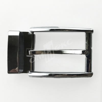 Пряжка металлическая для мужского ремня 845005А#2 (шир.ремня 40 мм), цв.-никель - купить в Кисловодске. Цена: 110.29 руб.