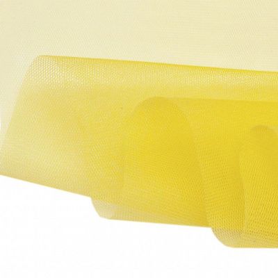 Фатин жесткий 16-68, 22 гр/м2, шир.180см, цвет жёлтый - купить в Кисловодске. Цена 89.29 руб.