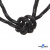Шнурки #3-10, круглые с наполнителем 130 см, светоотражающие, цв.-чёрный - купить в Кисловодске. Цена: 75.38 руб.