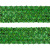 Тесьма с пайетками D4, шир. 35 мм/уп. 25+/-1 м, цвет зелёный - купить в Кисловодске. Цена: 1 308.30 руб.