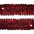 Тесьма с пайетками 3, шир. 30 мм/уп. 25+/-1 м, цвет красный - купить в Кисловодске. Цена: 1 087.39 руб.