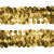 Тесьма с пайетками D16, шир. 30 мм/уп. 25+/-1 м, цвет золото - купить в Кисловодске. Цена: 1 087.39 руб.