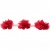 Тесьма плетеная "Рюш", упак. 9,14 м, цвет красный - купить в Кисловодске. Цена: 46.82 руб.