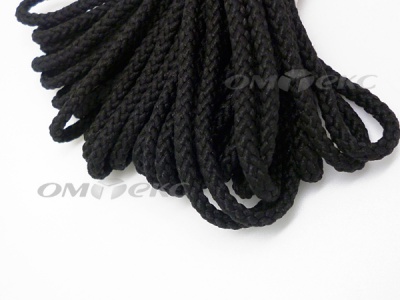 Шнур В-035 4 мм круп.плетение 100 м черный - купить в Кисловодске. Цена: 156.40 руб.