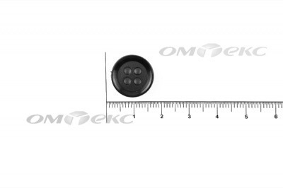 51400/15 мм (4 пр) черные пуговицы - купить в Кисловодске. Цена: 0.67 руб.