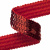 Тесьма с пайетками 3, шир. 20 мм/уп. 25+/-1 м, цвет красный - купить в Кисловодске. Цена: 778.19 руб.