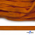 Шнур плетеный (плоский) d-12 мм, (уп.90+/-1м), 100% полиэстер, цв.267 - оранжевый - купить в Кисловодске. Цена: 8.62 руб.