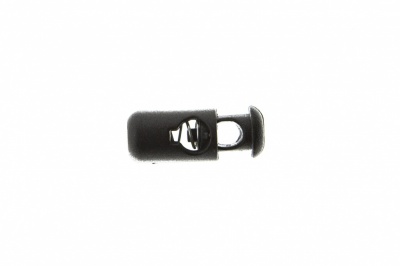 8108 Фиксатор пластиковый "Бочонок", 20х8 мм, цвет чёрный - купить в Кисловодске. Цена: 1.31 руб.