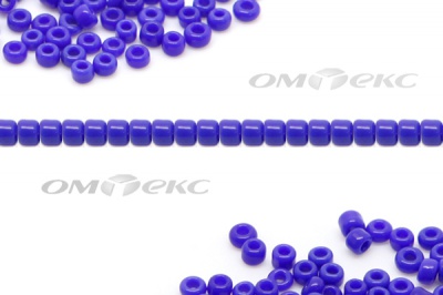 Бисер (ОS) 11/0 ( упак.100 гр) цв.48 - синий - купить в Кисловодске. Цена: 48 руб.
