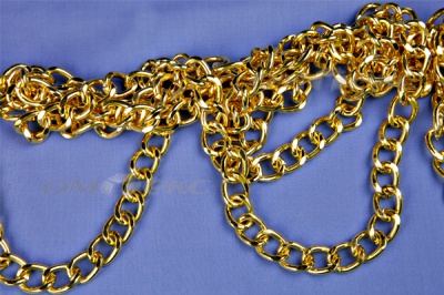 Цепь металл декоративная №11 (17*13) золото (10+/-1 м)  - купить в Кисловодске. Цена: 1 341.87 руб.