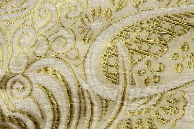 Ткань костюмная жаккард №5, 140 гр/м2, шир.150см, цвет золото - купить в Кисловодске. Цена 383.29 руб.