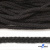 Шнур плетеный d-6 мм круглый, 70% хлопок 30% полиэстер, уп.90+/-1 м, цв.1078-черный - купить в Кисловодске. Цена: 588 руб.