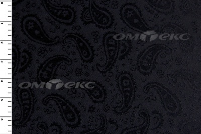 Ткань подкладочная жаккард Р14098, чёрный, 85 г/м2, шир. 150 см, 230T - купить в Кисловодске. Цена 166.45 руб.