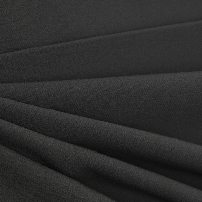 Костюмная ткань "Элис", 220 гр/м2, шир.150 см, цвет чёрный - купить в Кисловодске. Цена 308 руб.