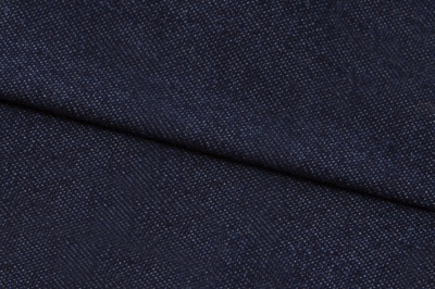 Ткань джинсовая №96, 160 гр/м2, шир.148см, цвет т.синий - купить в Кисловодске. Цена 350.42 руб.