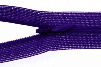 Молния потайная Т3 866, 50 см, капрон, цвет фиолетовый - купить в Кисловодске. Цена: 8.62 руб.