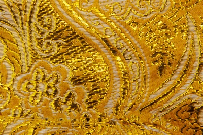 Ткань костюмная жаккард №12, 140 гр/м2, шир.150см, цвет жёлтый - купить в Кисловодске. Цена 383.29 руб.