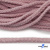 Шнур плетеный d-6 мм круглый, 70% хлопок 30% полиэстер, уп.90+/-1 м, цв.1087-розовый - купить в Кисловодске. Цена: 588 руб.