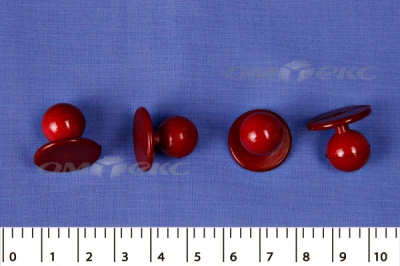 Пуговица поварская "Пукля", 10 мм, цвет красный - купить в Кисловодске. Цена: 2.28 руб.