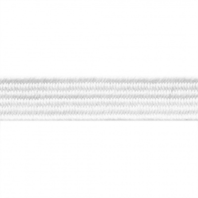 Резиновые нити с текстильным покрытием, шир. 6 мм (182 м/уп), цв.-белый - купить в Кисловодске. Цена: 705.59 руб.