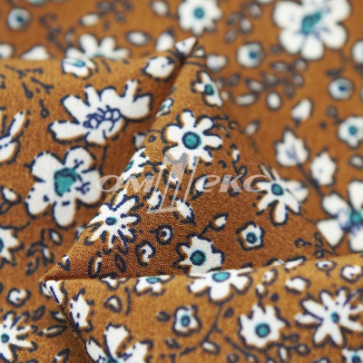 Плательная ткань "Фламенко" 11.1, 80 гр/м2, шир.150 см, принт растительный - купить в Кисловодске. Цена 239.03 руб.