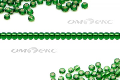 Бисер (SL) 11/0 ( упак.100 гр) цв.27В - зелёный - купить в Кисловодске. Цена: 53.34 руб.