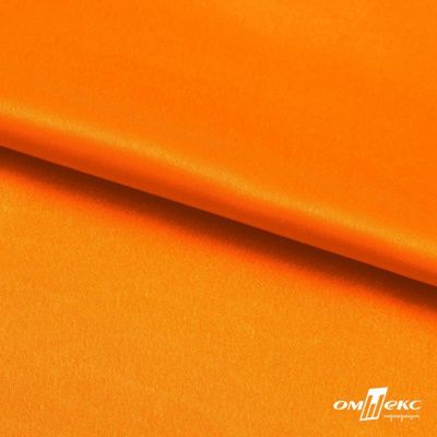 Поли креп-сатин 15-1263, 125 (+/-5) гр/м2, шир.150см, цвет оранжевый - купить в Кисловодске. Цена 155.57 руб.