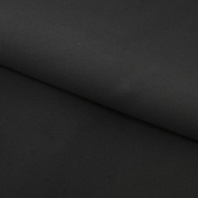 Костюмная ткань "Элис", 200 гр/м2, шир.150см, цвет чёрный - купить в Кисловодске. Цена 306.20 руб.