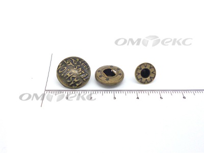 Кнопки металл 15 мм альфа антик с рис.№3  - купить в Кисловодске. Цена: 2.90 руб.