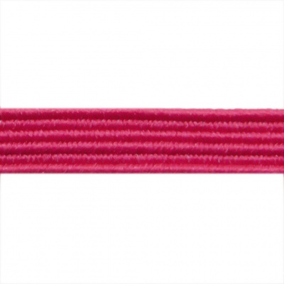 Резиновые нити с текстильным покрытием, шир. 6 мм ( упак.30 м/уп), цв.- 84-фуксия - купить в Кисловодске. Цена: 155.22 руб.