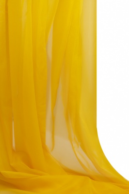 Портьерный капрон 13-0858, 47 гр/м2, шир.300см, цвет 21/жёлтый - купить в Кисловодске. Цена 137.27 руб.