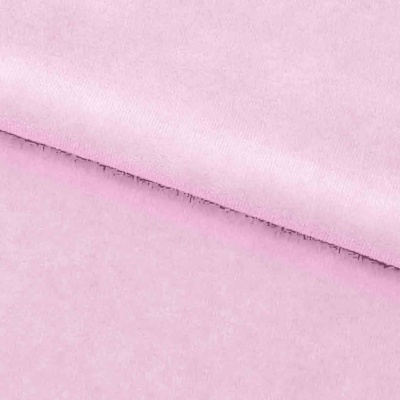 Велюр JS LIGHT 1, 220 гр/м2, шир.150 см, (3,3 м/кг), цвет бл.розовый - купить в Кисловодске. Цена 1 055.34 руб.