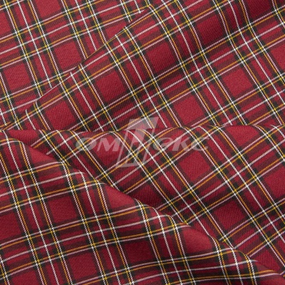 Ткань костюмная клетка 24379 2012, 230 гр/м2, шир.150см, цвет бордовый/бел/жел - купить в Кисловодске. Цена 545.24 руб.