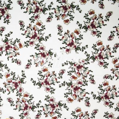 Плательная ткань "Фламенко" 23.1, 80 гр/м2, шир.150 см, принт растительный - купить в Кисловодске. Цена 264.56 руб.
