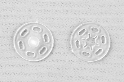 Кнопки пришивные пластиковые 15 мм, блистер 24шт, цв.-прозрачные - купить в Кисловодске. Цена: 68.79 руб.