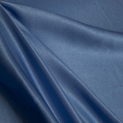 Поли креп-сатин 16-4132, 125 (+/-5) гр/м2, шир.150см, цвет голубой - купить в Кисловодске. Цена 155.57 руб.