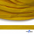 Шнур плетеный (плоский) d-12 мм, (уп.90+/-1м), 100% полиэстер, цв.269 - жёлтый - купить в Кисловодске. Цена: 8.62 руб.