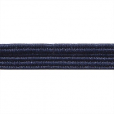 Резиновые нити с текстильным покрытием, шир. 6 мм ( упак.30 м/уп), цв.- 117-т.синий - купить в Кисловодске. Цена: 152.05 руб.