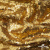 Трикотажное полотно, Сетка с пайетками,188 гр/м2, шир.140 см, цв.-тем.золото (#51) - купить в Кисловодске. Цена 505.15 руб.