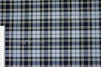 Ткань костюмная клетка Т7274 2004, 220 гр/м2, шир.150см, цвет т.синий/гол/бел - купить в Кисловодске. Цена 