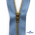 Молнии джинсовые металл т-4, 18 см латунь (YG), цв.-деним (231) - купить в Кисловодске. Цена: 21.57 руб.