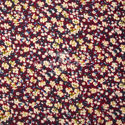 Плательная ткань "Софи" 5.1, 75 гр/м2, шир.150 см, принт растительный - купить в Кисловодске. Цена 241.49 руб.
