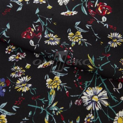 Плательная ткань "Фламенко" 6.2, 80 гр/м2, шир.150 см, принт растительный - купить в Кисловодске. Цена 239.03 руб.
