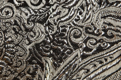 Ткань костюмная жаккард №11, 140 гр/м2, шир.150см, цвет тем.серебро - купить в Кисловодске. Цена 383.29 руб.