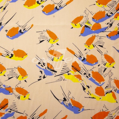 Плательная ткань "Софи" 14.1, 75 гр/м2, шир.150 см, принт птицы - купить в Кисловодске. Цена 243.96 руб.