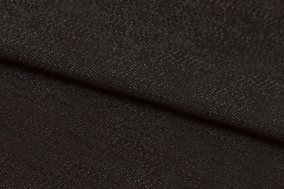 Ткань джинсовая №96, 160 гр/м2, шир.148см, цвет чёрный - купить в Кисловодске. Цена 350.42 руб.