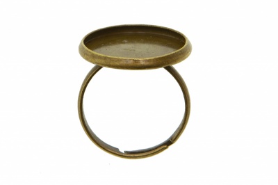 Заготовка для рукоделия металлическая фигурная для кольца 15мм - купить в Кисловодске. Цена: 7.44 руб.