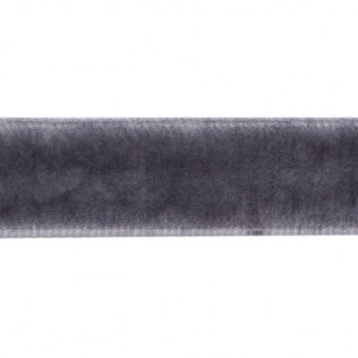 Лента бархатная нейлон, шир.12 мм, (упак. 45,7м), цв.189-т.серый - купить в Кисловодске. Цена: 457.61 руб.